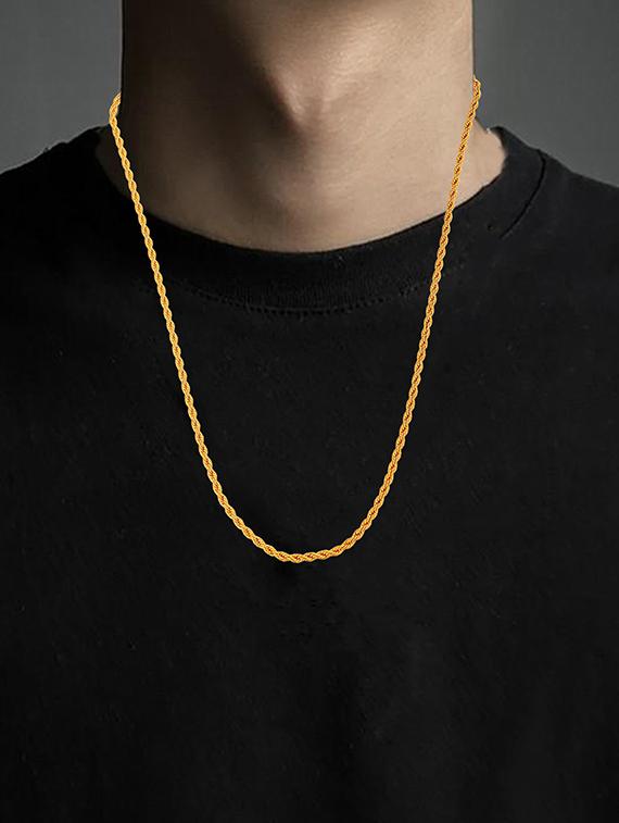 gold plated chain necklace - 18637403 - Zoom Image - 4