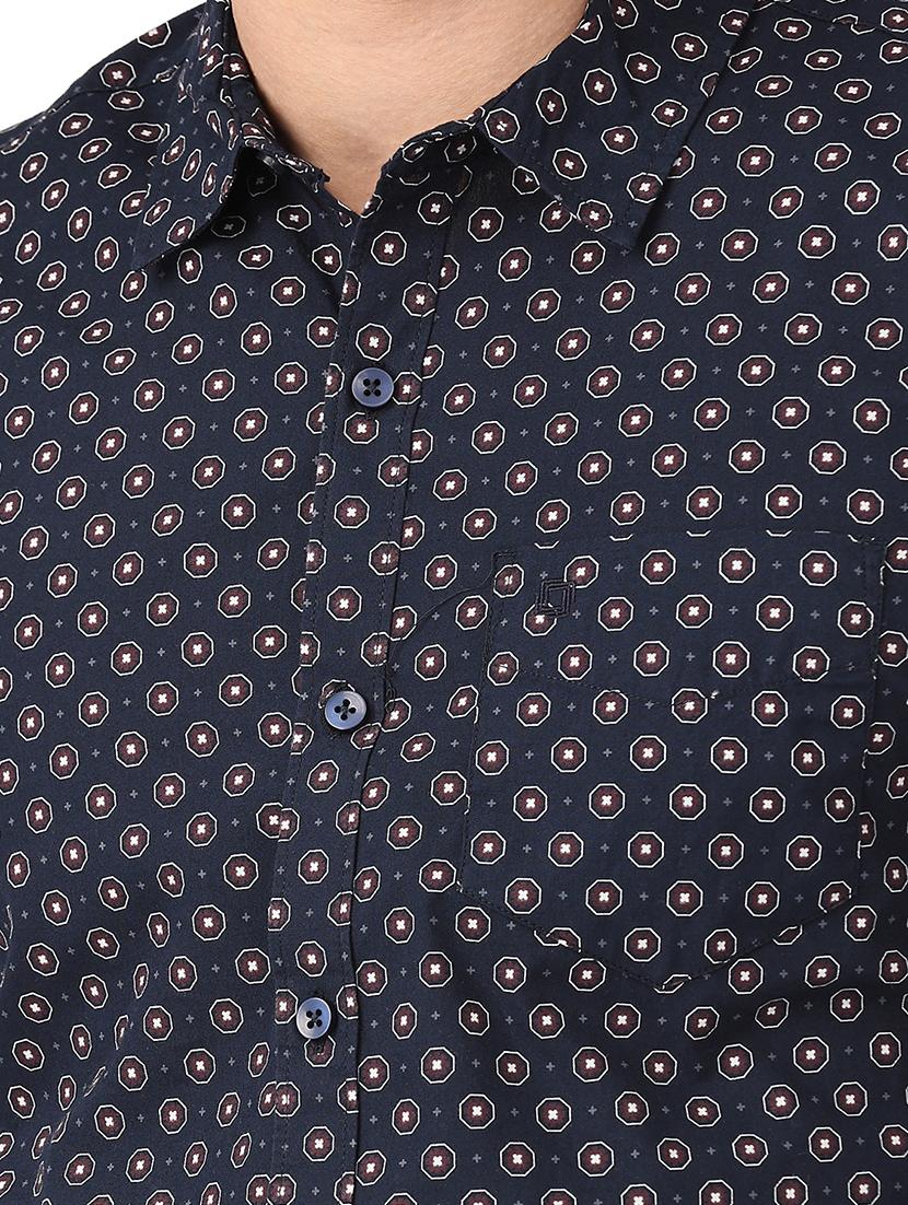 mens printed casual shirt - 18686946 - Zoom Image - 4