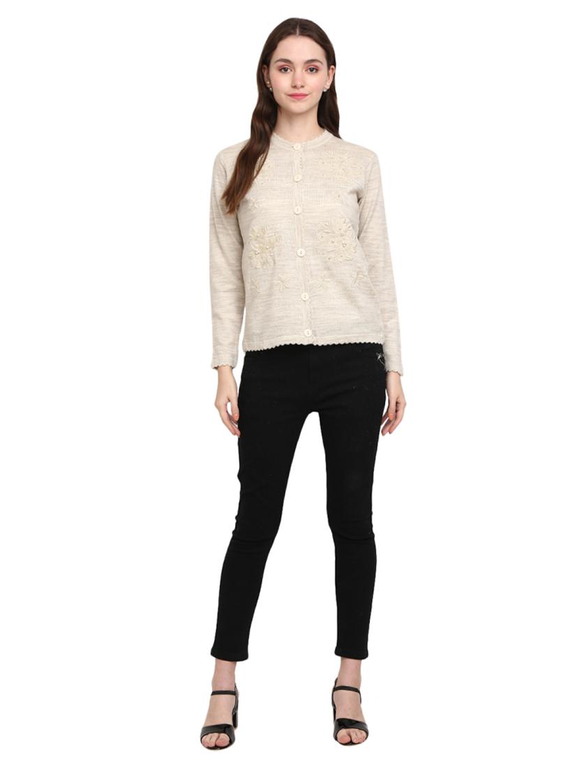 button up wool cardigan - 18687954 - Standard Image - 3