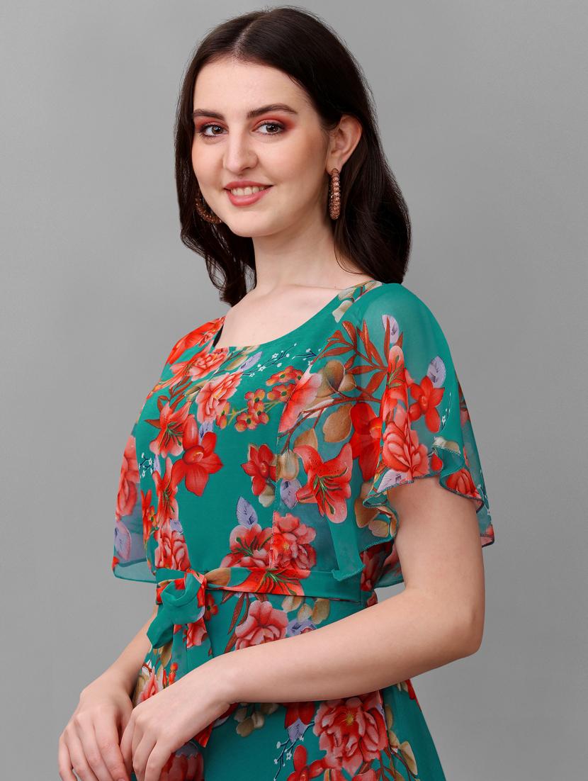 women's ruffle floral dress - 18736067 - Standard Image - 4