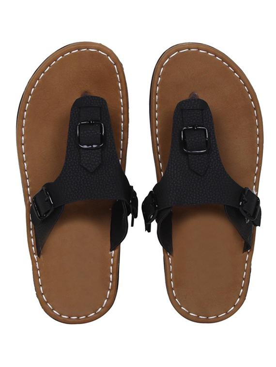 black slip on sandal - 18754287 - Zoom Image - 2