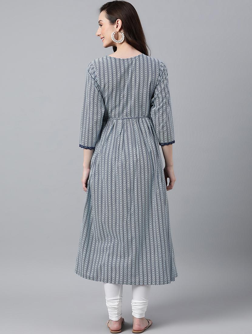 women's angrakha kurta - 18757985 - Zoom Image - 2