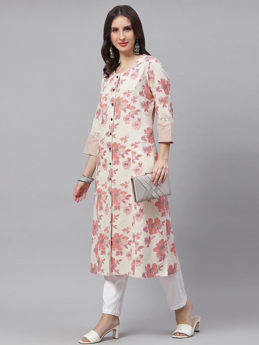women's front slit kurta - 18758808 - Standard Image - 3