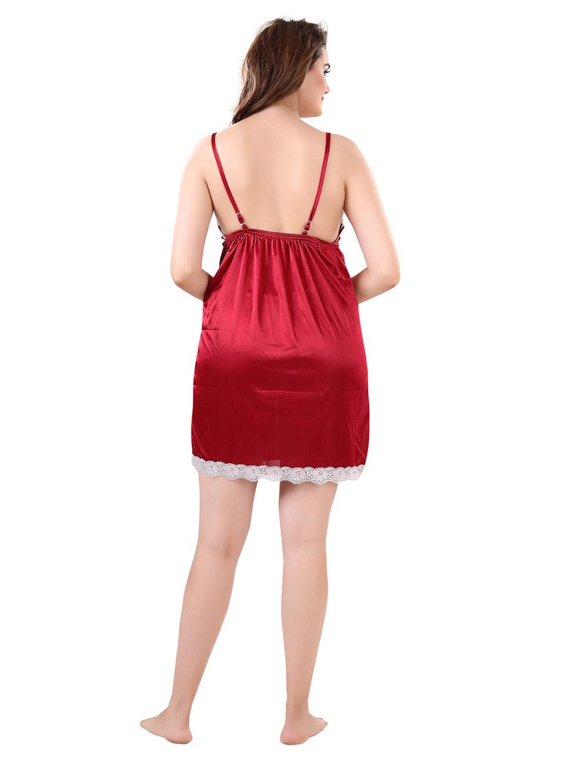 solid two piece night wear set - 18801274 - Standard Image - 6