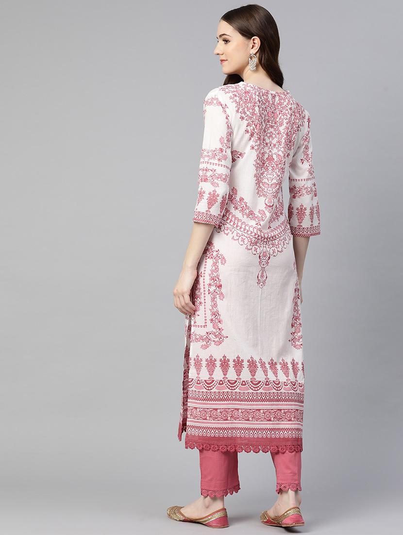 printed kurta pant set - 18847899 - Standard Image - 3