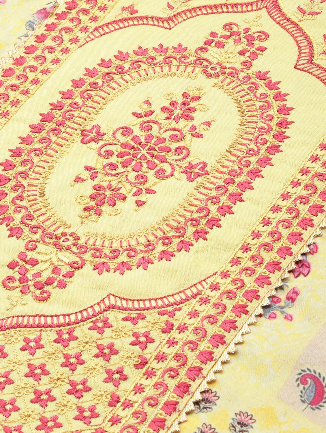 embroidered suit set with dupatta - 18875471 - Zoom Image - 4