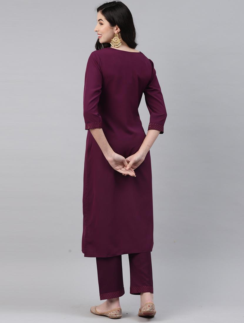 sequin kurta set - 18876517 - Standard Image - 3