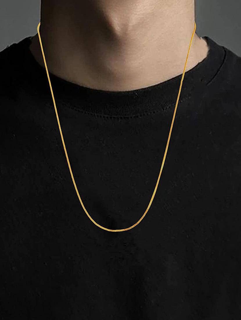 gold plated chain necklace - 18905550 - Standard Image - 4