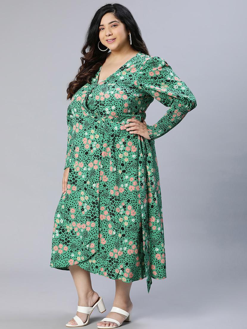 women's wrap floral dress - 18913120 - Zoom Image - 2