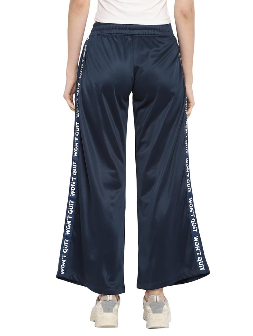 mid rise solid track pant - 18969137 - Standard Image - 2