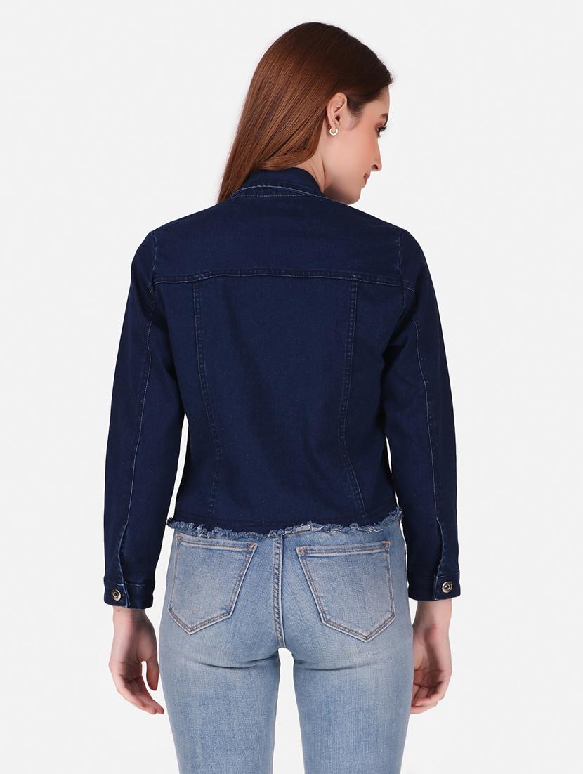 dark blue denim summer jacket - 19082741 - Zoom Image - 2