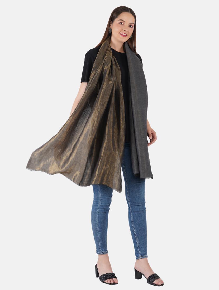 women's solid print stole - 19082853 - Standard Image - 3