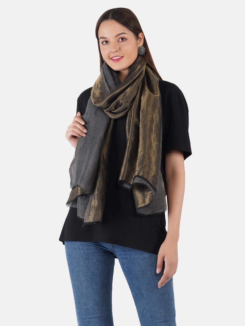 women's solid print stole - 19082853 - Zoom Image - 4