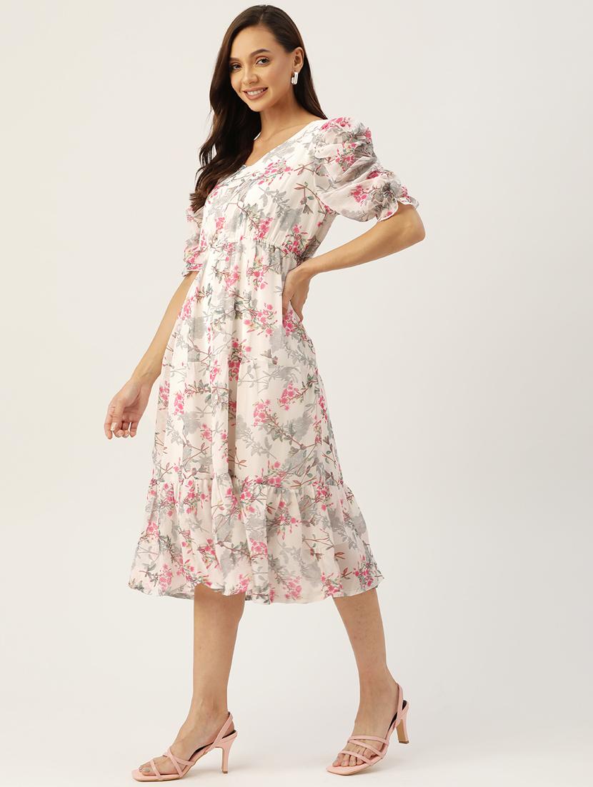 women's tiered floral dress - 19083876 - Zoom Image - 2