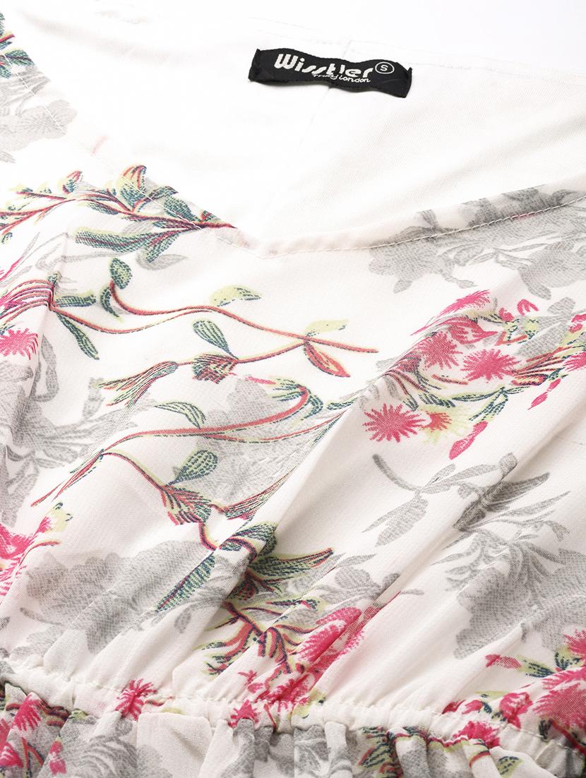 women's tiered floral dress - 19083876 - Zoom Image - 4