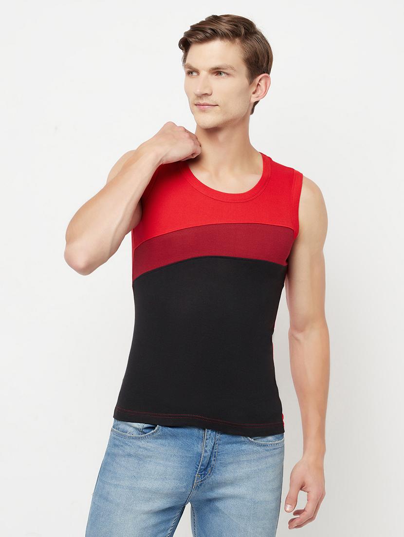 men color block vest combo - 19109232 - Standard Image - 2