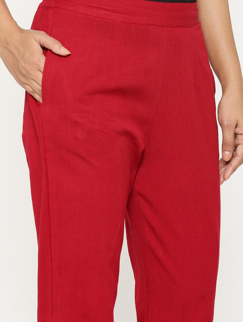 women solid cigarette pant - 19129022 - Zoom Image - 3