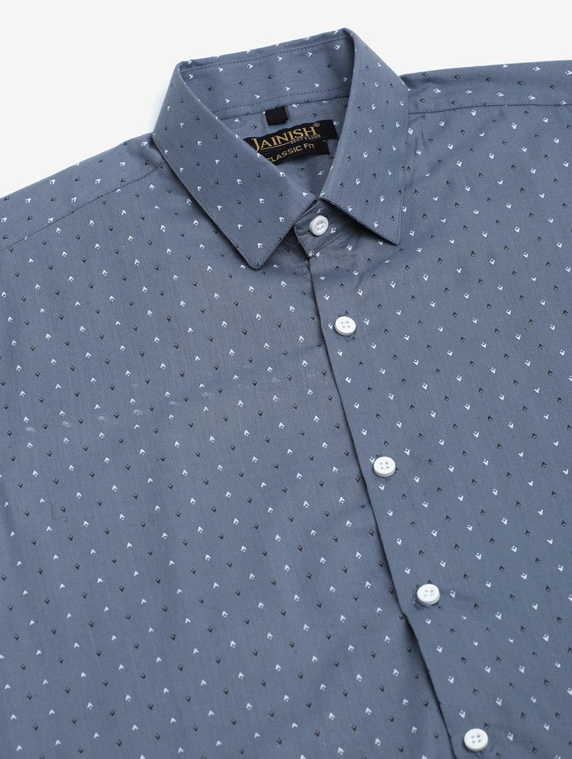 mens micro print formal shirt - 19144584 - Zoom Image - 4