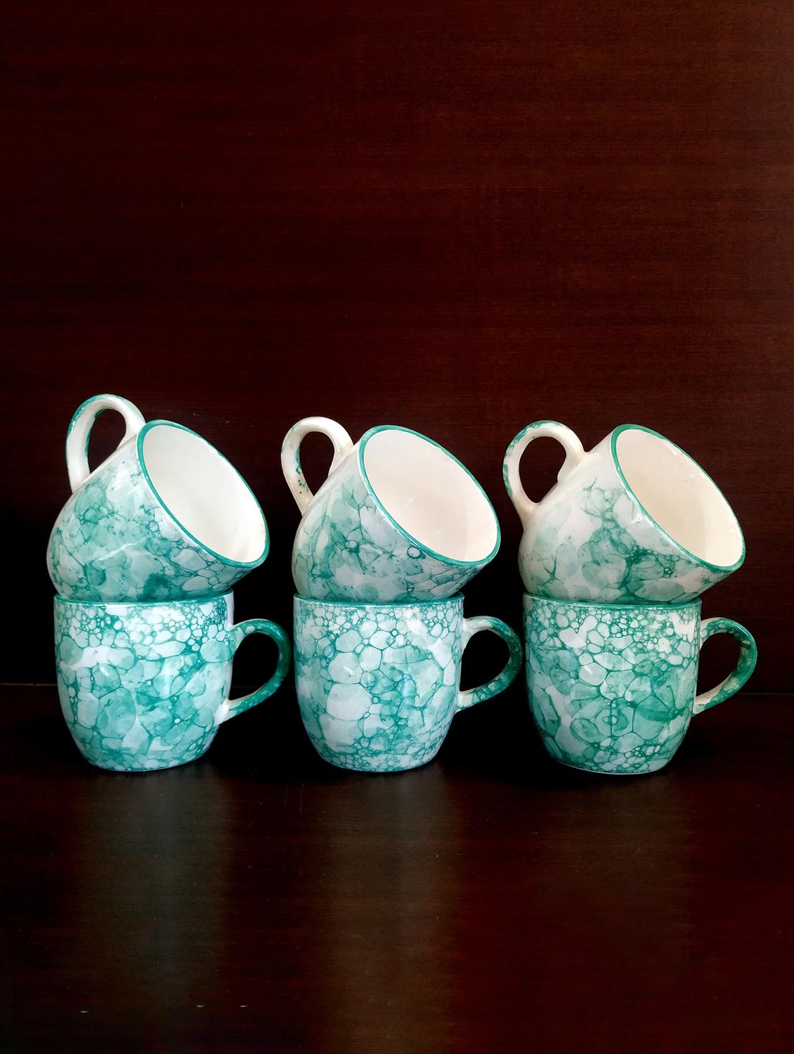 moody panda graceful set of 6 cups | cup set | tea cups | set of 6 cups | ceramic - 19163524 - Standard Image - 2