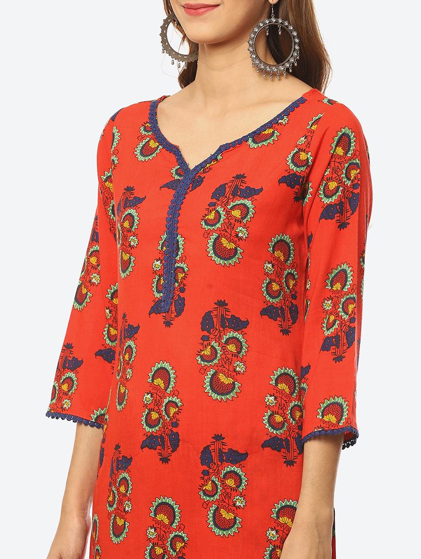 women's straight kurta - 19169438 - Standard Image - 4