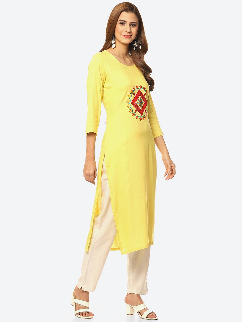 women's straight kurta - 19169442 - Zoom Image - 2