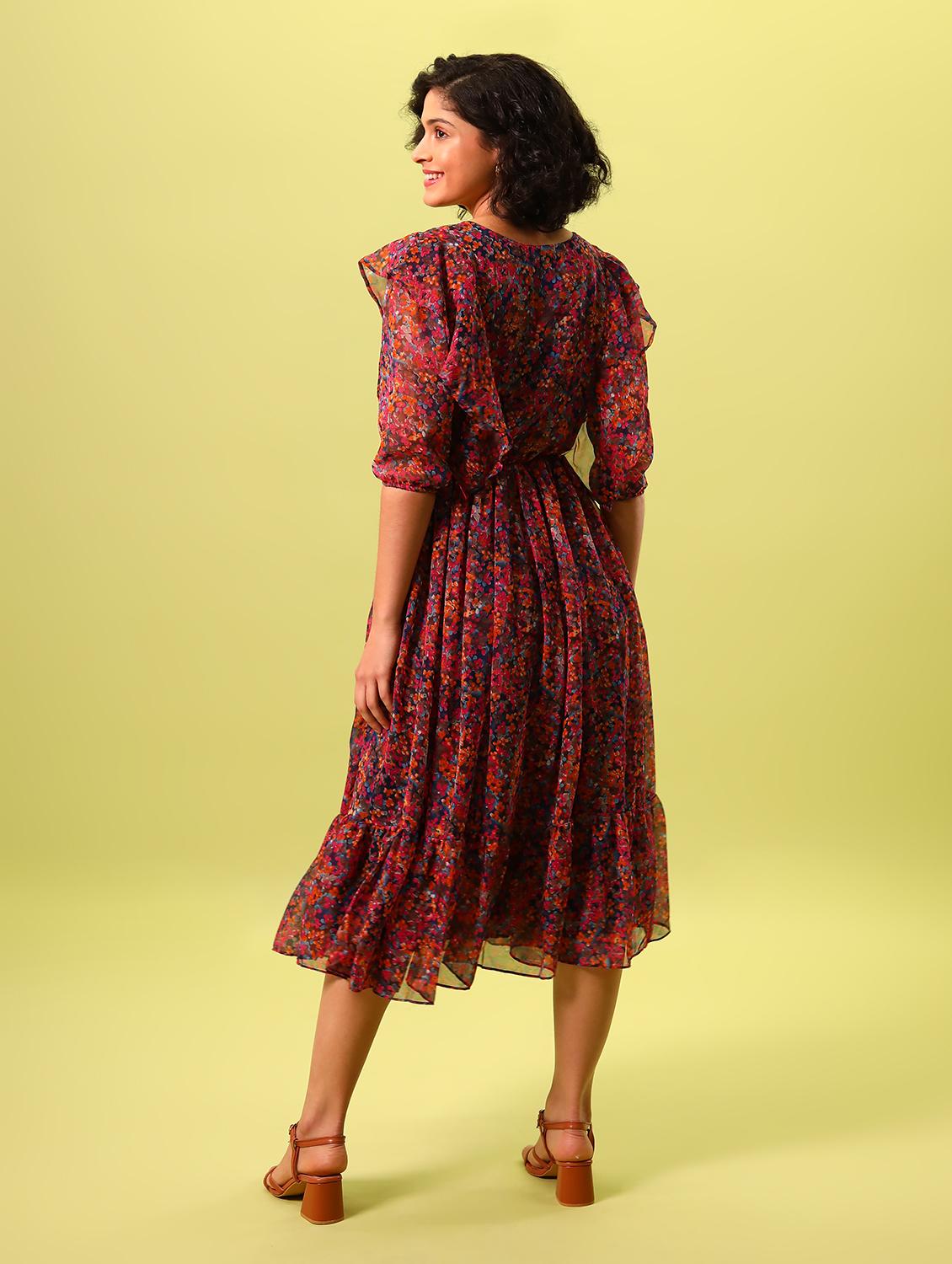 women's tiered floral dress - 19180002 - Zoom Image - 3