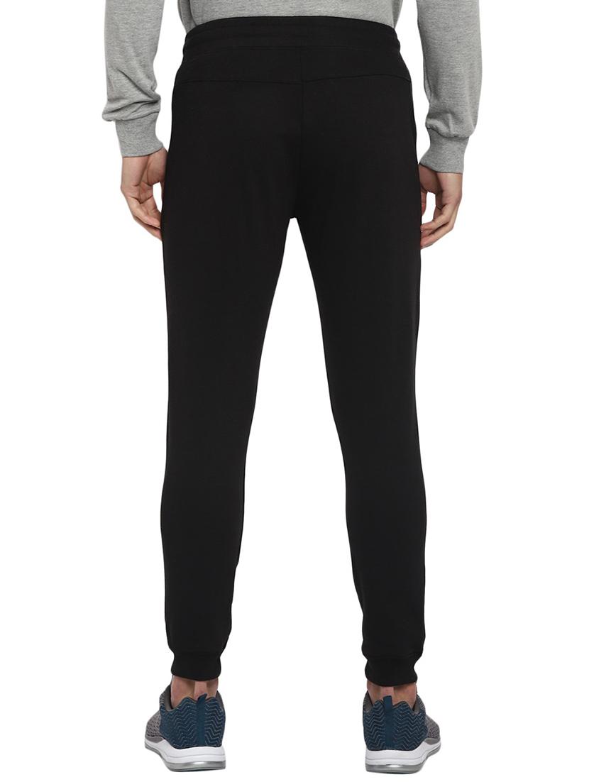 men black solid mid rise jogger - 19223836 - Zoom Image - 2