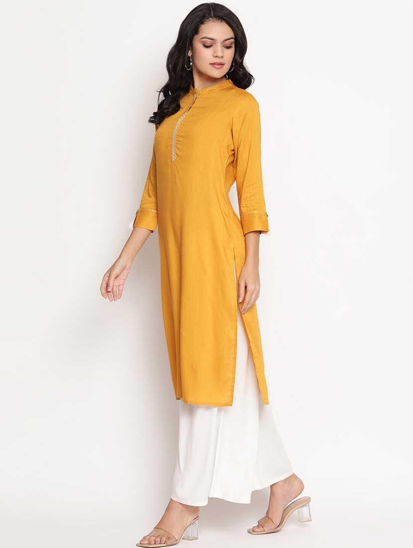 women's straight kurta - 19264374 - Standard Image - 2