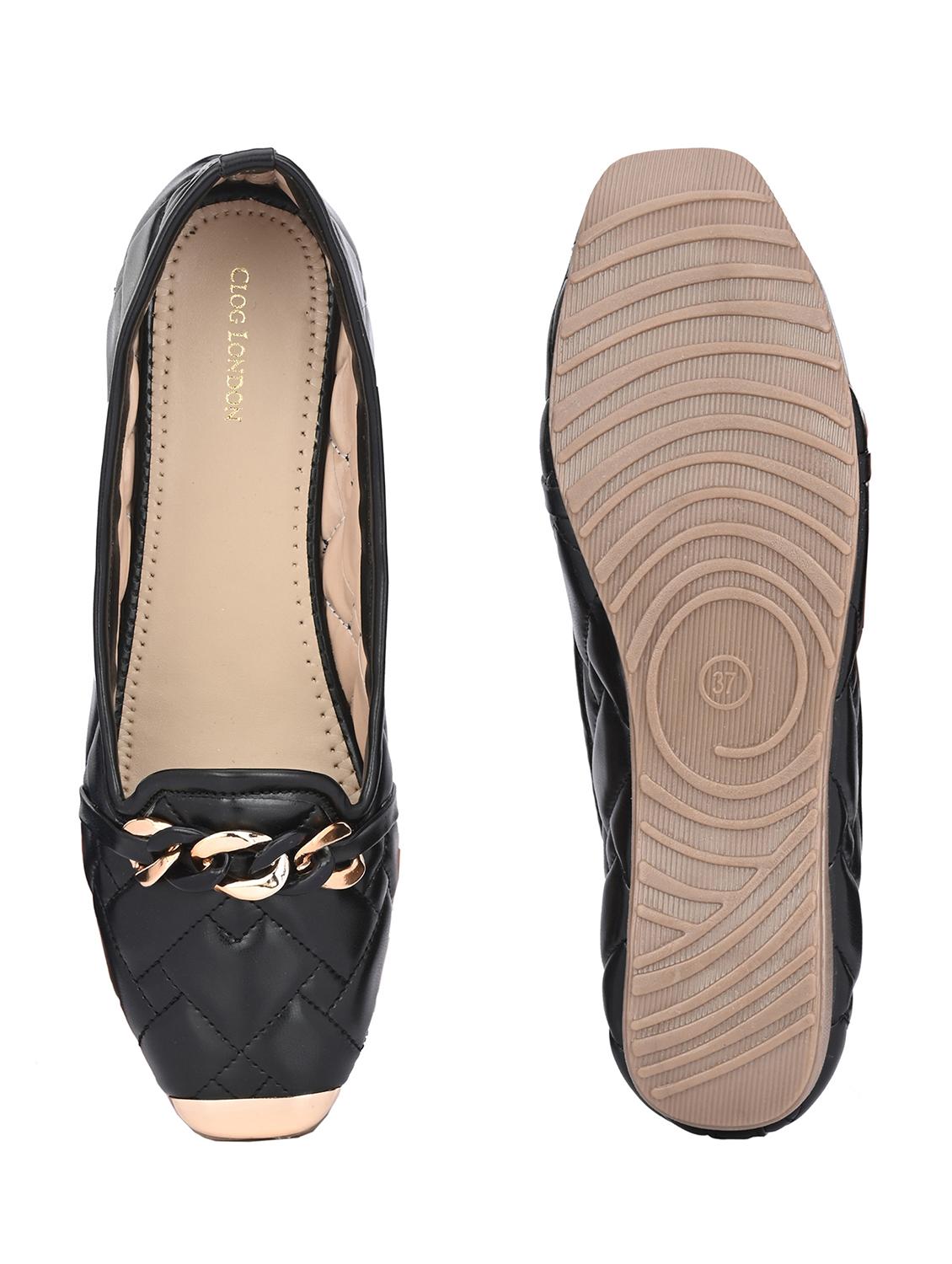 black synthetic slip on loafers - 19313842 - Zoom Image - 3