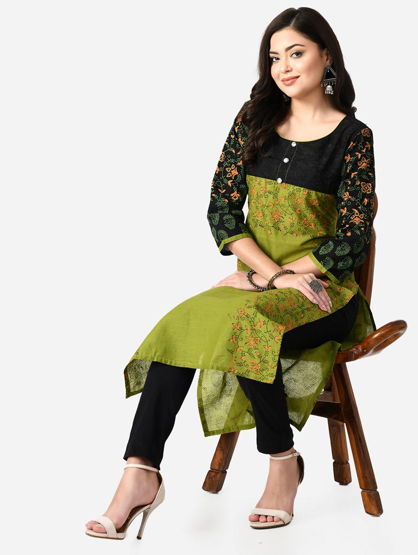 women's straight kurta - 19329069 - Standard Image - 3