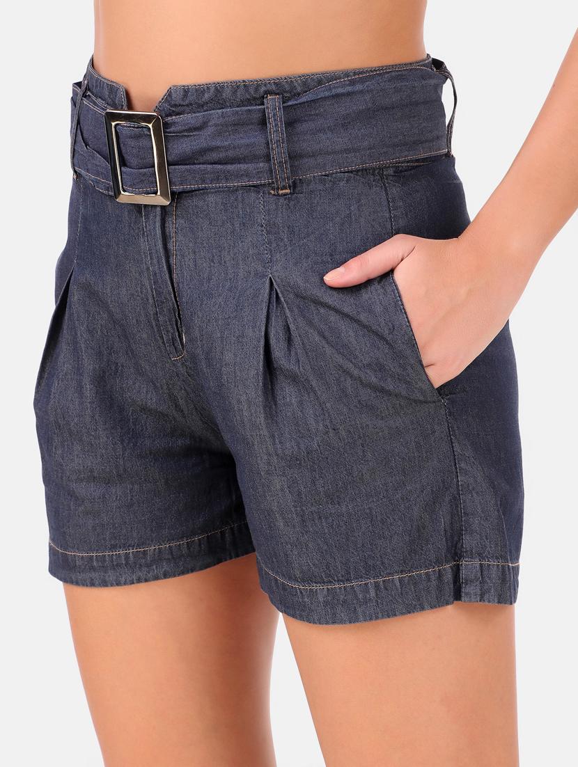 women mid rise denim shorts - 19336970 - Standard Image - 4