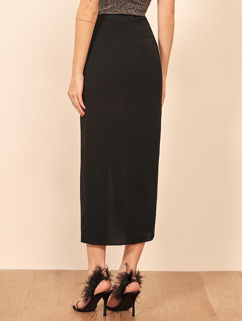 black solid pencil skirts - 19407818 - Standard Image - 2