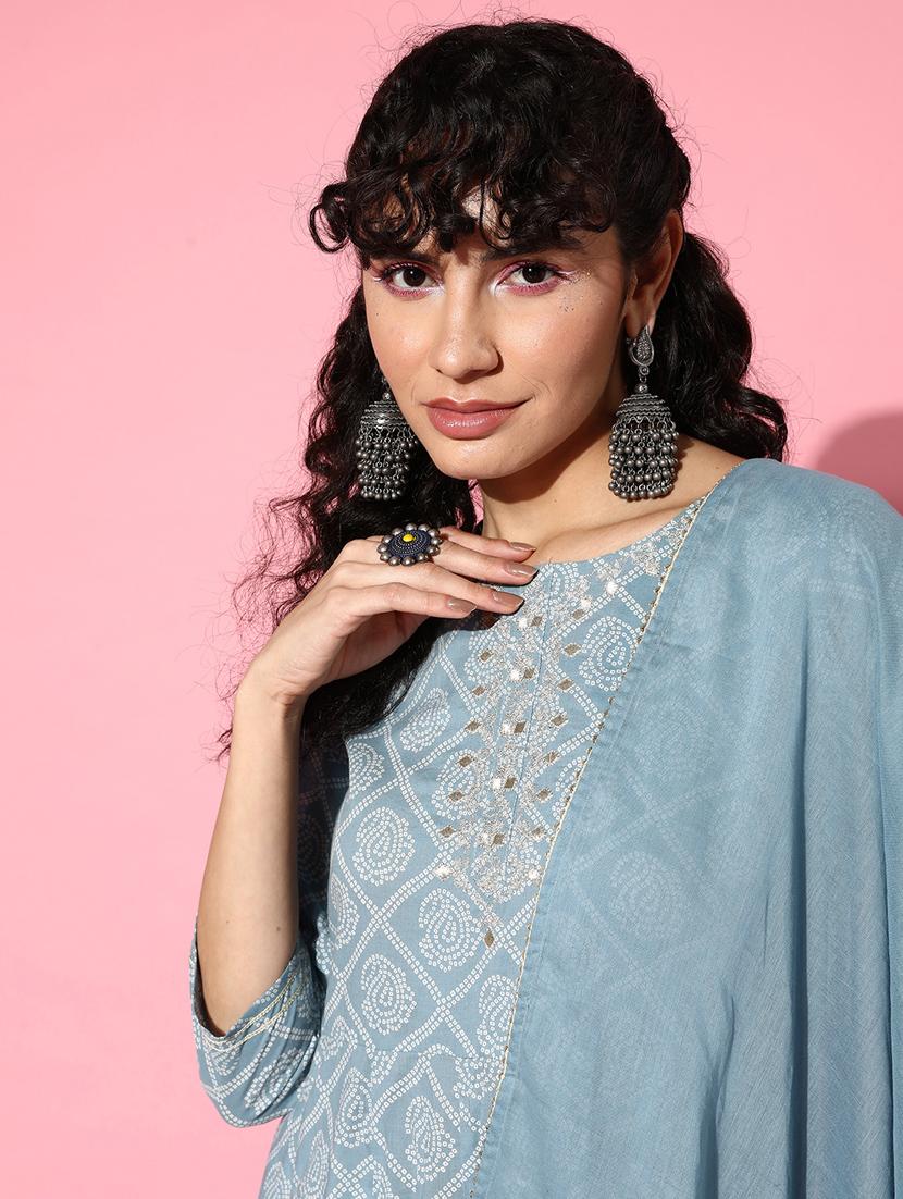 women's flared kurta - 19414337 - Standard Image - 4