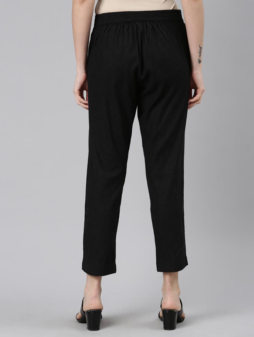 solids cotton tapered pant - 19415583 - Zoom Image - 2