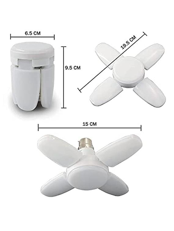 rsct white led b22 foldable 4 leaf fan ceiling light with angle adjustable 25w ac 160 - 265 v - 19487113 - Zoom Image - 3