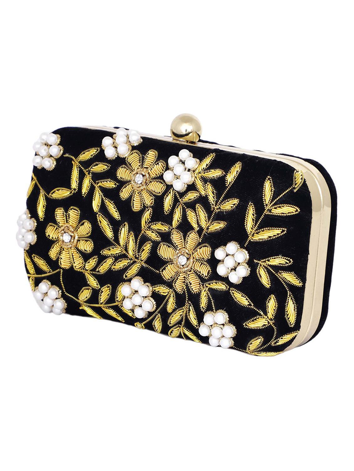 embellished box clutch with detachable strap - 19489788 - Zoom Image - 3