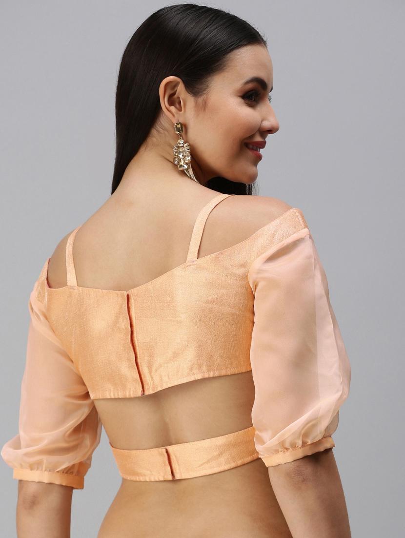 beige self design blouse - 19493320 - Standard Image - 2