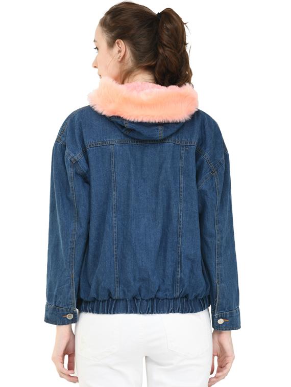 women hooded regular jacket - 19495221 - Standard Image - 2