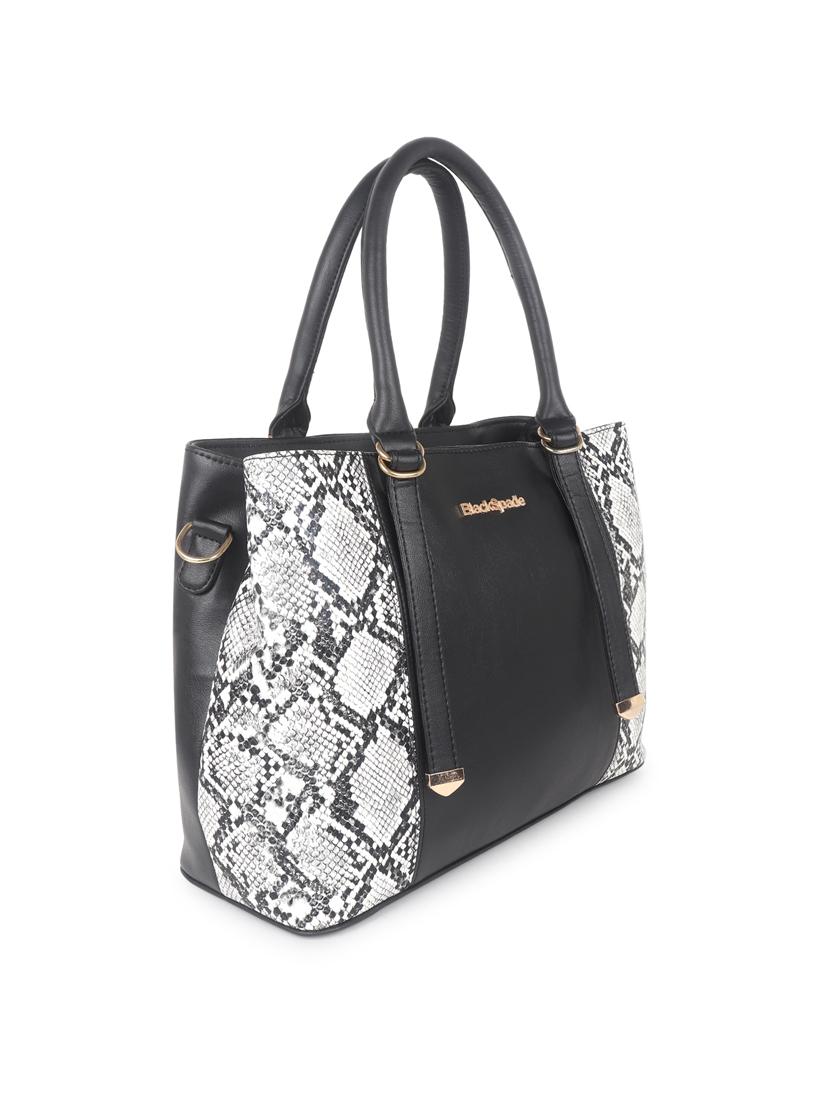 black leatherette (pu) handbag - 19517992 - Zoom Image - 4