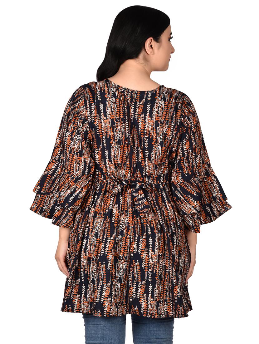 women's peplum key hole neck top - 19660274 - Standard Image - 2