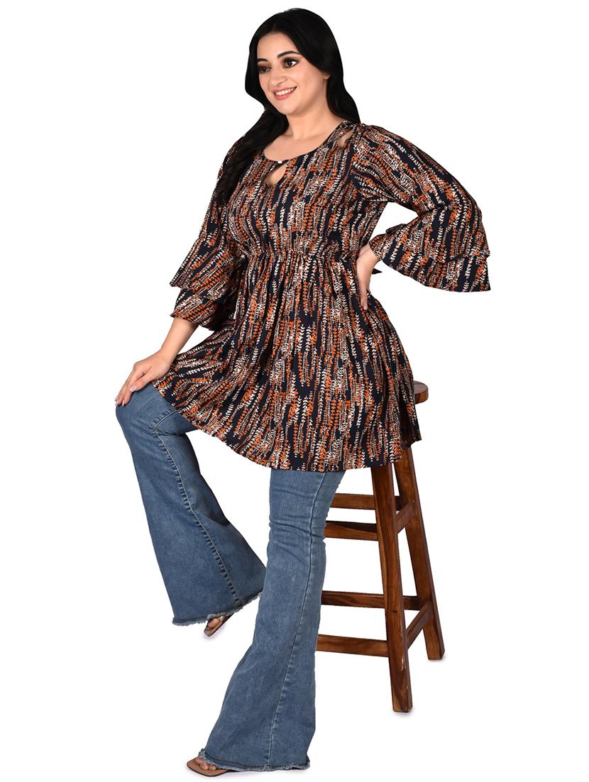 women's peplum key hole neck top - 19660274 - Zoom Image - 3