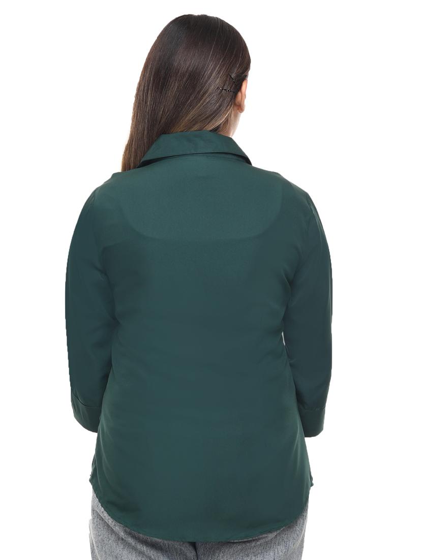 mandarin collar solid regular shirt - 19660505 - Standard Image - 3