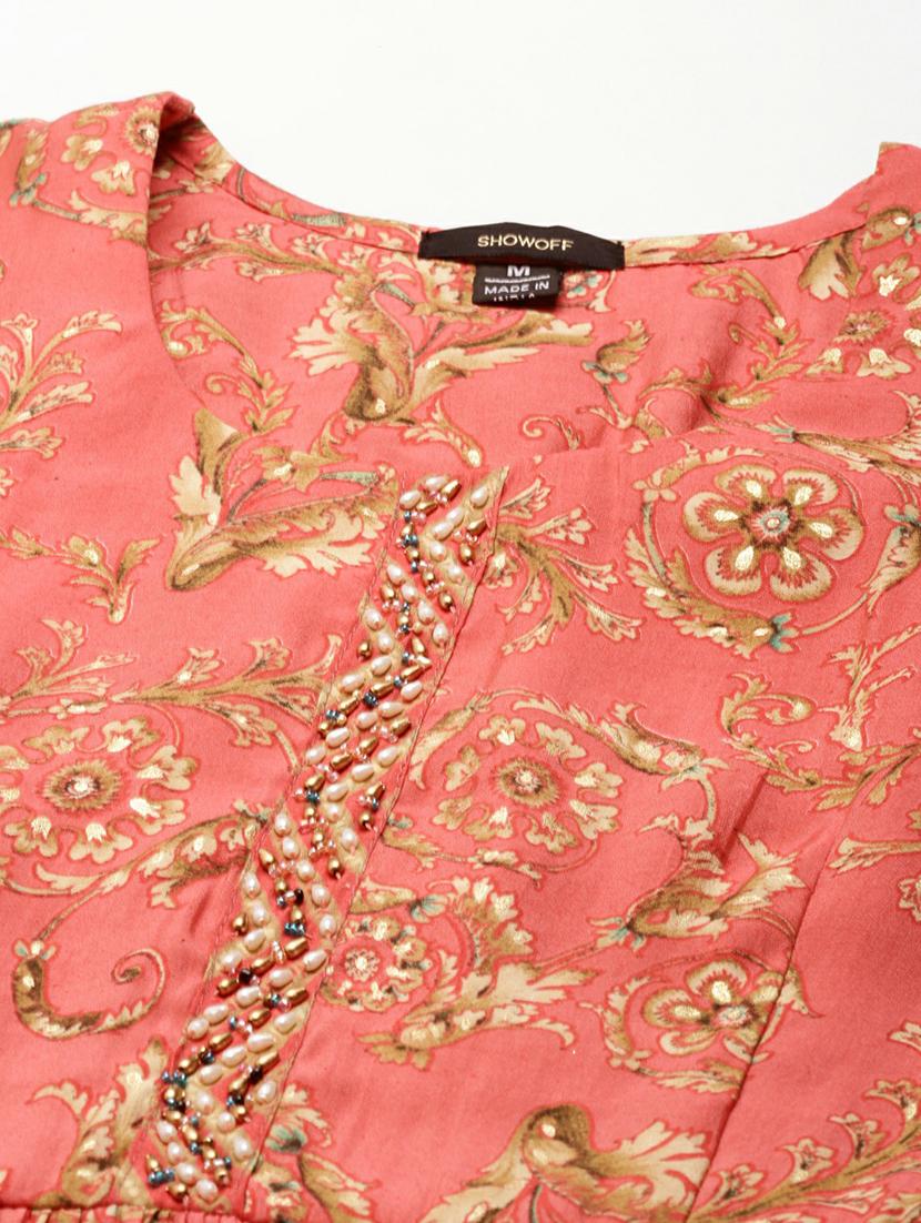 women floral round neck kurta pant set - 19664958 - Zoom Image - 7
