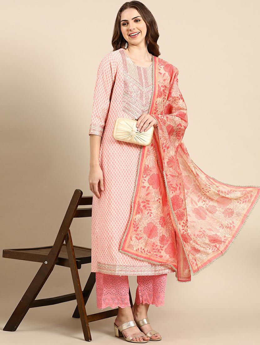 women printed kurta pant set - 19664974 - Standard Image - 4