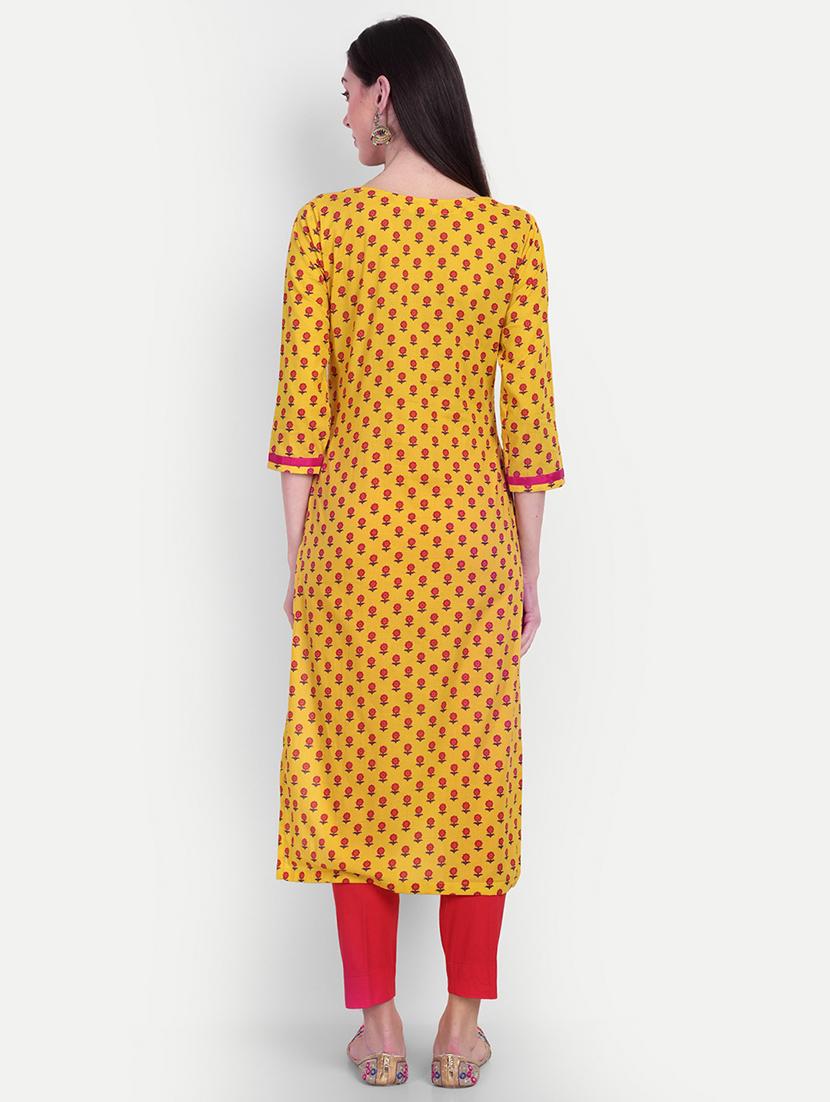 women's straight kurta - 19682449 - Standard Image - 2
