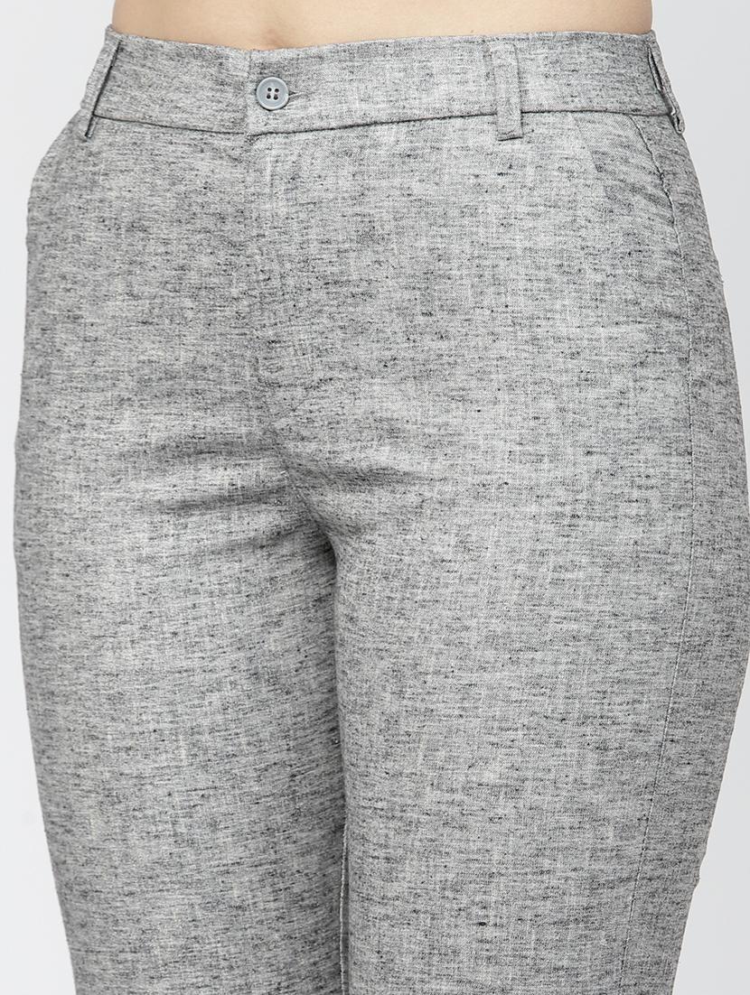 grey linen bootcut - 19686944 - Standard Image - 4