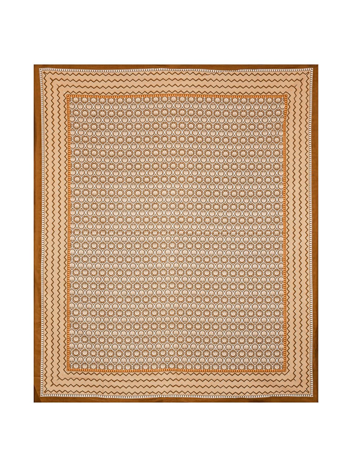 brown cotton bedsheet - 19694426 - Standard Image - 3