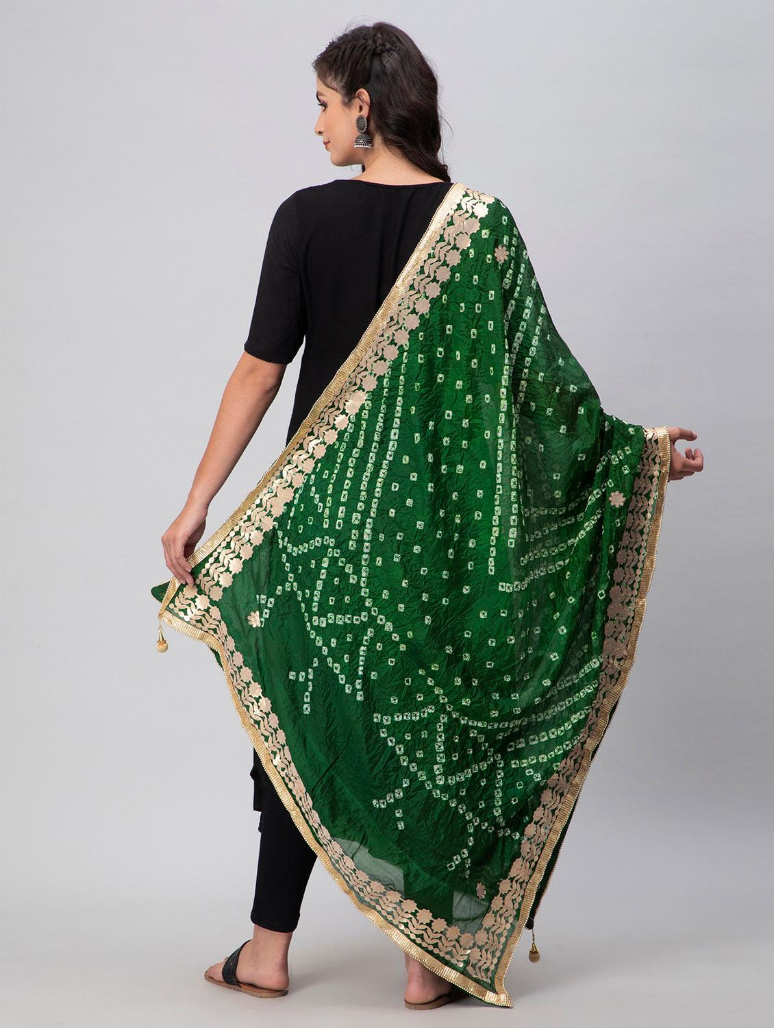 gota work bandhani dupatta - 19734463 - Zoom Image - 2