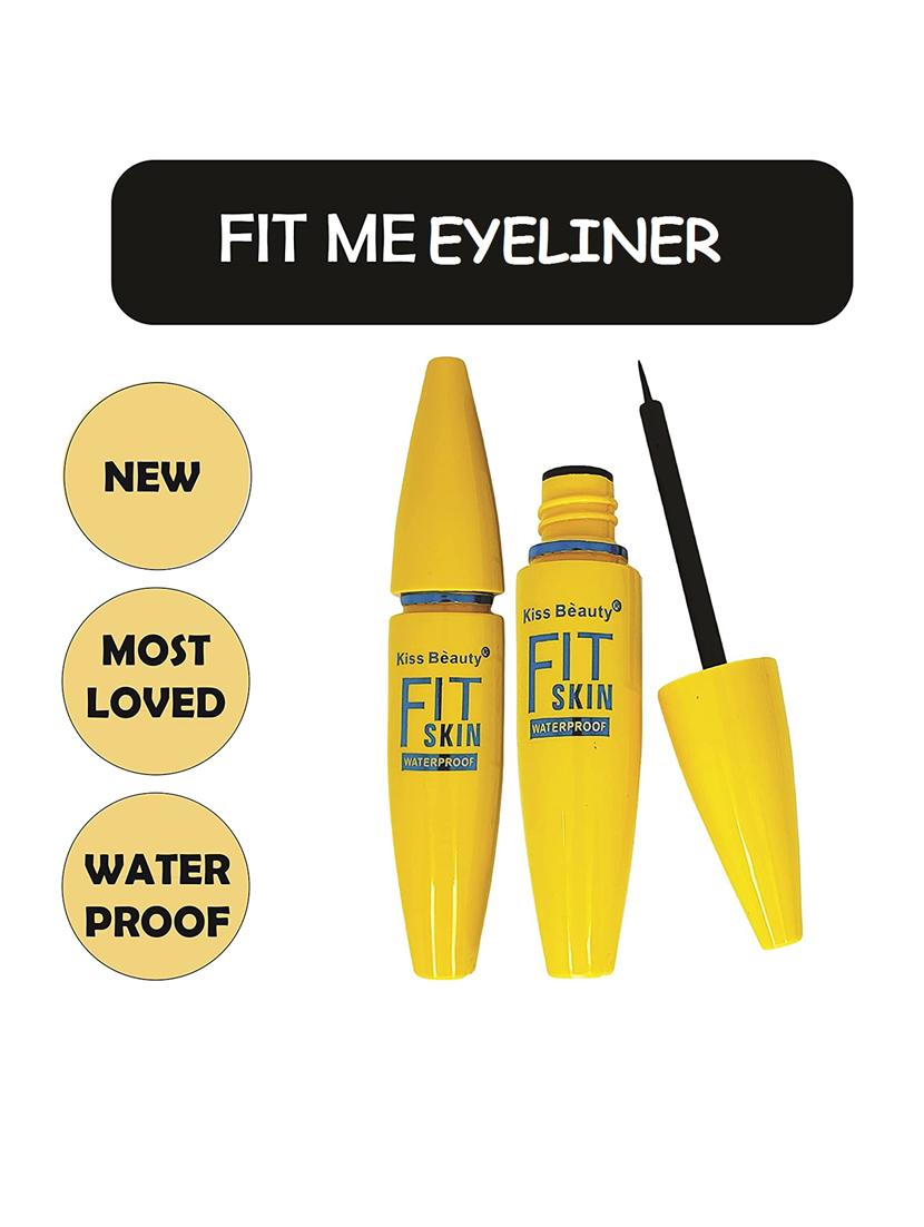 kiss beauty fit skin waterproof jet black eyeliner - 19736437 - Standard Image - 2