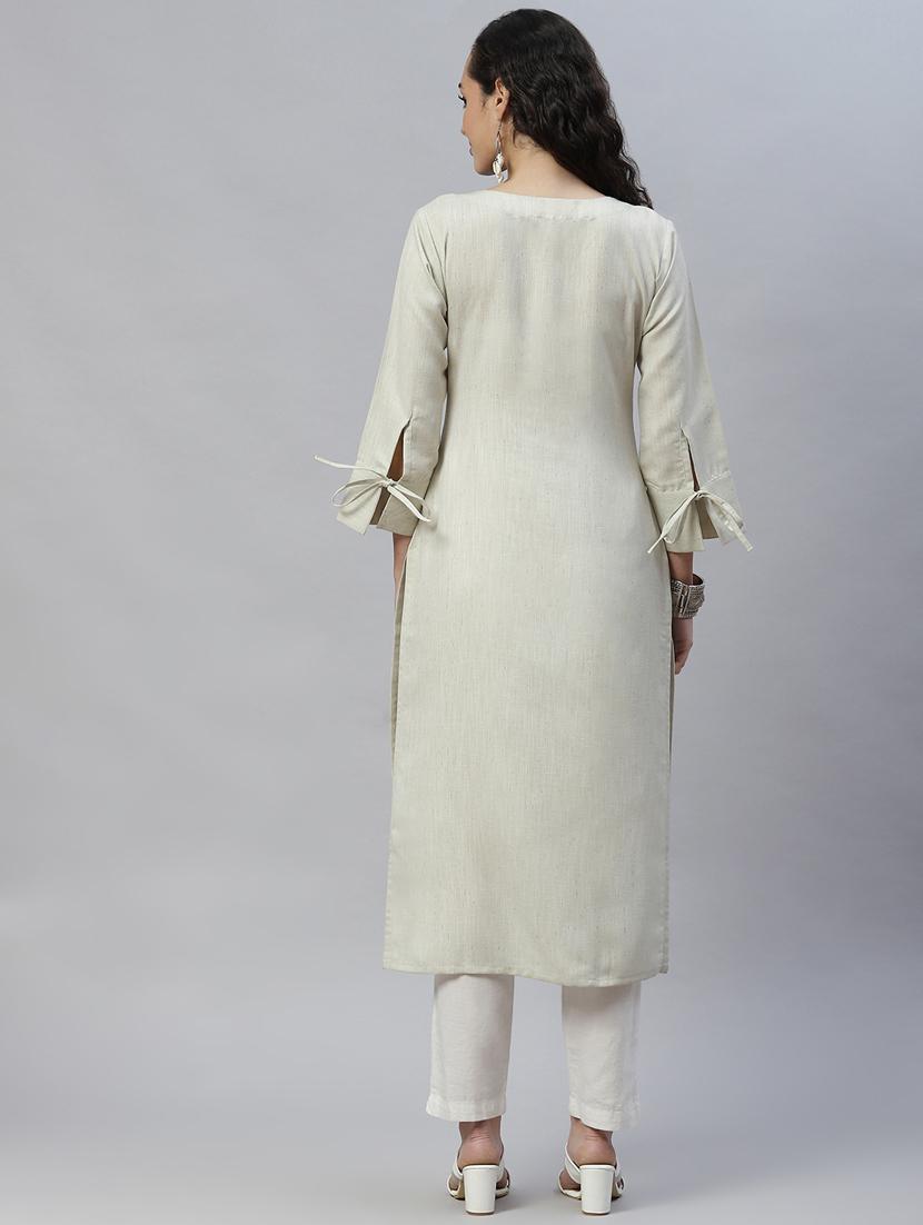 women's straight kurta - 19749022 - Zoom Image - 3